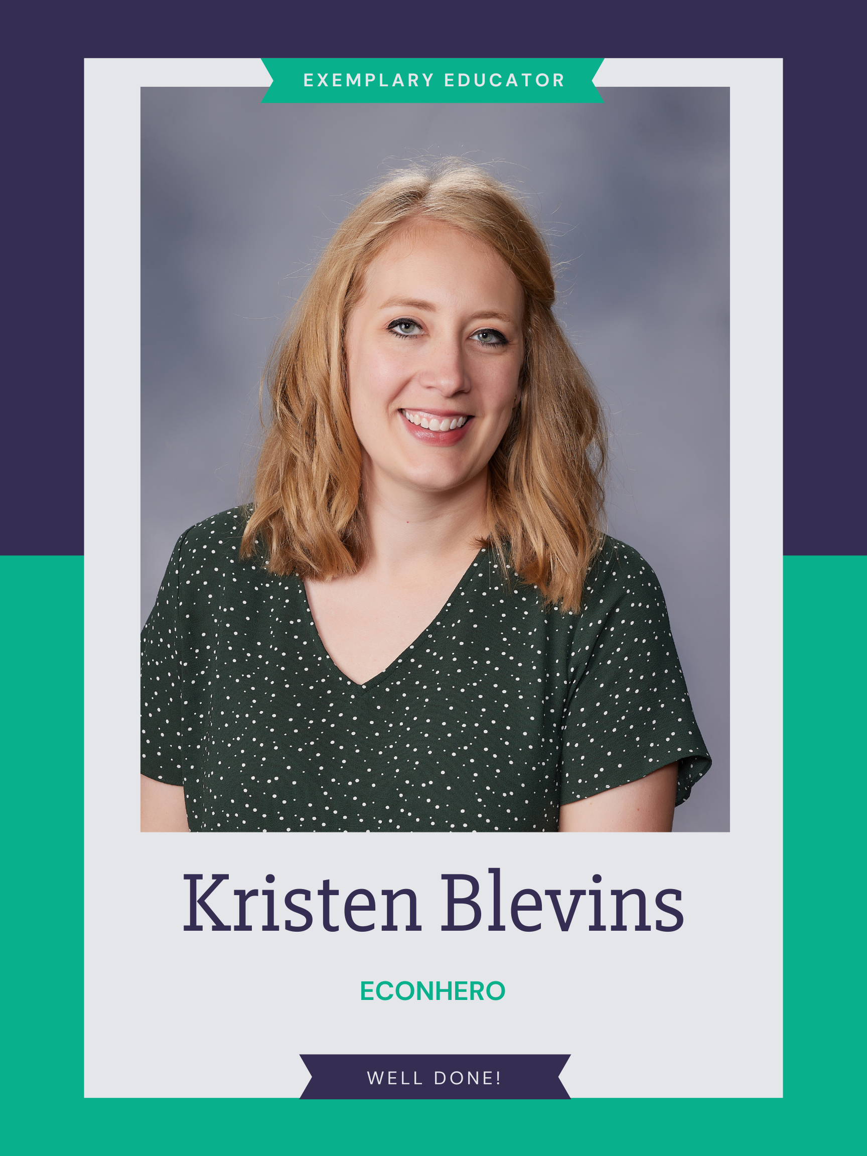 Economic Teacher Kristen Blevins
