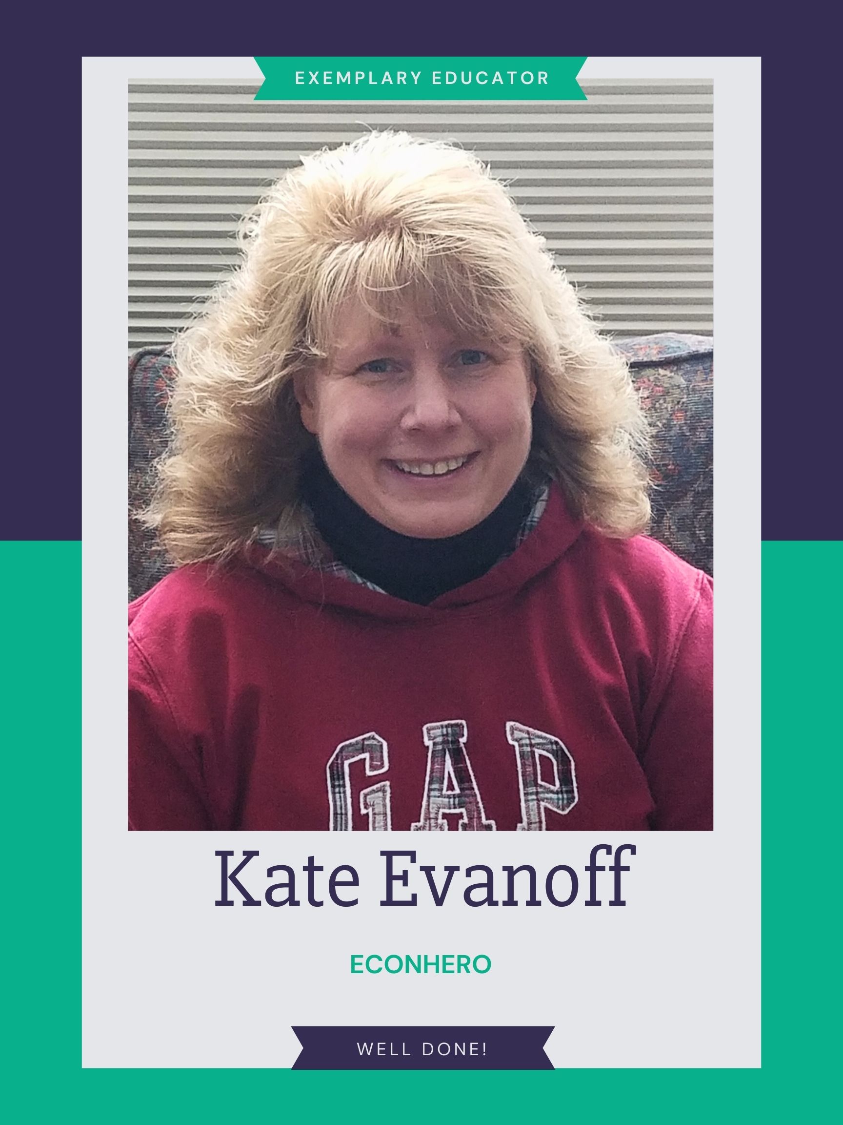 Teacher Kate Evanoff