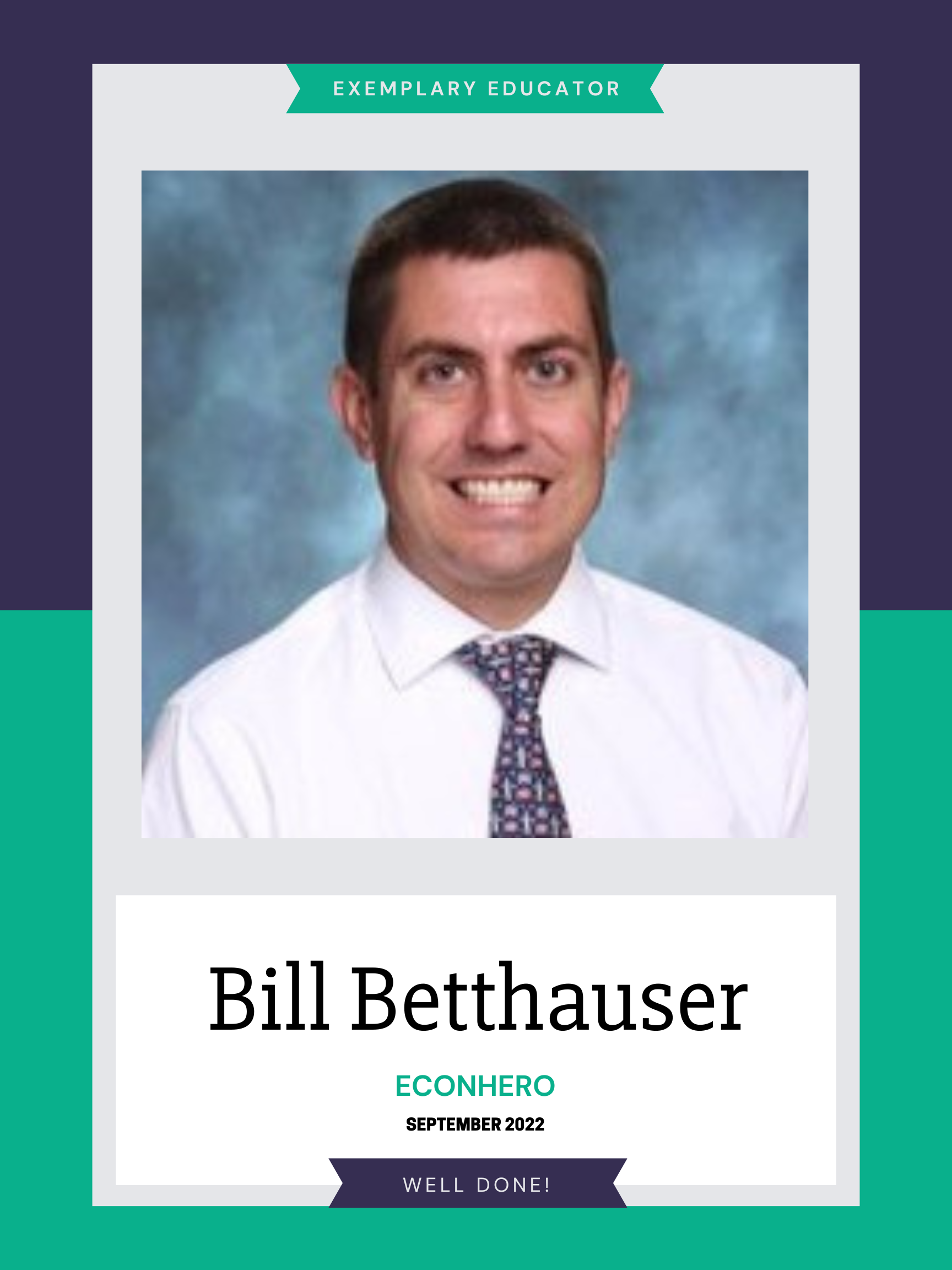 Graphic celebrating Bill Betthauser